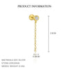 Wholesale Women's Geometric S925 Sterling Silver Tassel Zircon Earrings