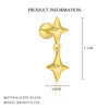 Wholesale Women's Geometric S925 Sterling Silver Tassel Zircon Earrings