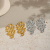 Wholesale Women's Geometric Seaside Coral Earrings In Ocean Style Casual Design Made Of Stainless Steel With Electroplating