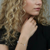 Wholesale Women's Geometric Silver And Titanium Steel Electroplated Bracelet With Original Design