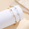 Wholesale Women's Geometric Silver And Titanium Steel Electroplated Bracelet With Original Design