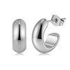 Wholesale Women's Geometric 925 Silver Electroplated Circle Earrings 18K Nonfading Insstyle Light Luxury Trendy