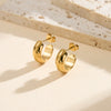 Wholesale Women's Geometric 925 Silver Electroplated Circle Earrings 18K Nonfading Insstyle Light Luxury Trendy