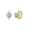 Wholesale Women's Geometric Silver 925 Electroplated Moissanite Zircon Small Diamond Stud Earrings