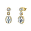 Wholesale Women's Geometric Silver Jewelry Set Electroplated S925 Silver Earrings Necklace And Ring