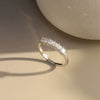 Wholesale Women's Geometric 925 Silver 14K Gold Plated Princesscut Moissanite Ring Jewelry