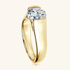 Wholesale Women's Geometric 925 Silver Moissanite Ring With Electroplating Design