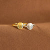 Wholesale Women's Geometric Silver 925 Ring With Electroplating Process