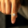 Wholesale Women's Geometric Silver 925 Ring With Electroplating Process