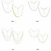 Wholesale Women's Geometric Silver S925 Goldplated Jewelry Set With Wheat Spike And Freshwater Pearl Bracelet Necklace Earrings