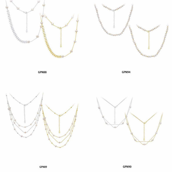 Wholesale Women's Geometric Silver S925 Goldplated Jewelry Set With Wheat Spike And Freshwater Pearl Bracelet Necklace Earrings
