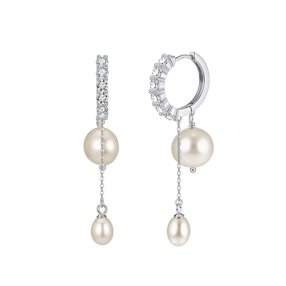 Wholesale Women's Geometric Silver S925 Goldplated Jewelry Set With Wheat Spike And Freshwater Pearl Bracelet Necklace Earrings