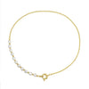 Wholesale Women's Geometric Silver S925 Goldplated Jewelry Set With Wheat Spike And Freshwater Pearl Bracelet Necklace Earrings