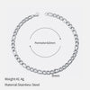 Wholesale Women's Geometric Simple Stainless Steel Electroplated Cuban Chain Necklace