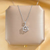 Wholesale Women's Geometric Sixpointed Star Diamondset Titanium Steel And Copper Necklace Luxury Jewelry