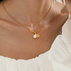 Wholesale Women's Geometric Smiley Pearl Pendant Necklace With Electroplated Stainless Steel And Titanium Steel