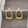 Wholesale Women's Geometric Square Copper Earrings With Electroplating