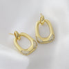 Wholesale Women's Geometric Square Copper Earrings With Electroplating