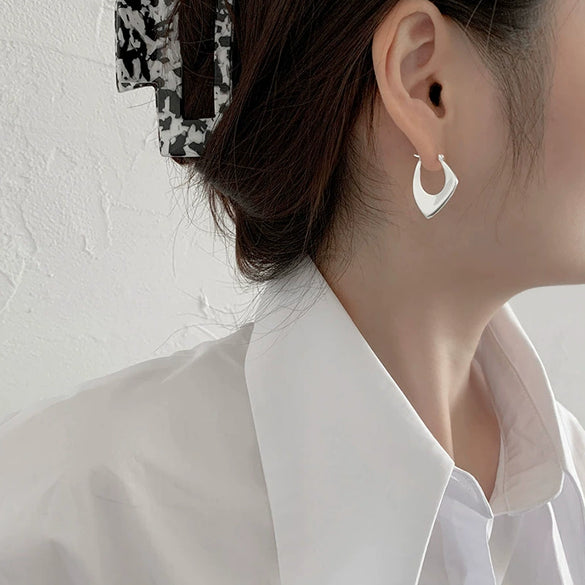 Wholesale Women's Geometric Square Copper Electroplated Earrings