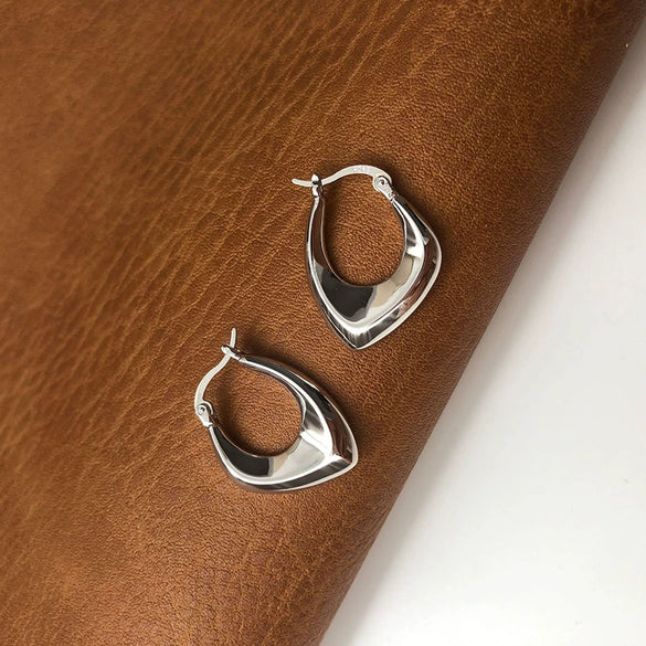 Wholesale Women's Geometric Square Copper Electroplated Earrings