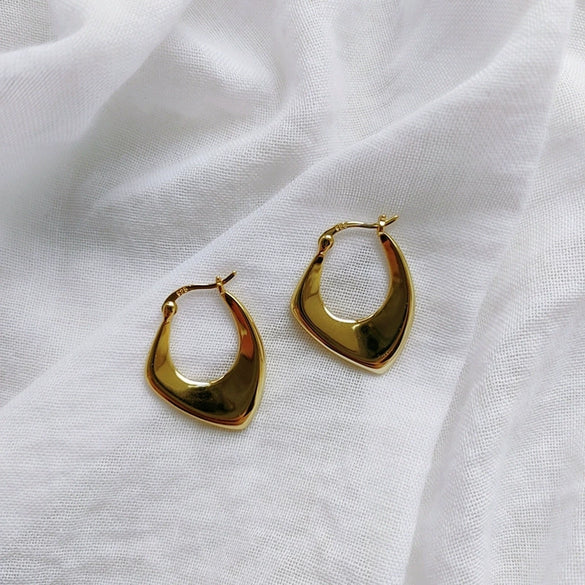 Wholesale Women's Geometric Square Copper Electroplated Earrings