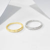 Wholesale Women's Geometric Square Diamond Sterling Silver Ring Set With Diamonds