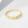 Wholesale Women's Geometric Square Diamond Sterling Silver Ring Set With Diamonds