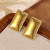 Wholesale Women's Geometric Square Stamped Stainless Steel Earrings Chic Style
