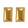 Wholesale Women's Geometric Square Stamped Stainless Steel Earrings Chic Style