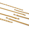 Wholesale Women's Geometric Stacked Chain Necklace Handmade Stainless Steel With 18K Real Gold Pvd Furnace Vacuum Plating