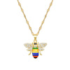 Wholesale Women's Geometric Stainless Steel And Copper Electroplated Necklace