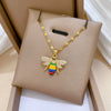 Wholesale Women's Geometric Stainless Steel And Copper Electroplated Necklace