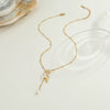 Wholesale Women's Geometric Stainless Steel And 18K Electroplated Necklace For Light Luxury Niche Jewelry