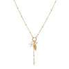Wholesale Women's Geometric Stainless Steel And 18K Electroplated Necklace For Light Luxury Niche Jewelry