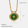 Wholesale Women's Geometric Stainless Steel And Titanium Steel Electroplated Oshaped Chain Necklace