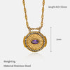 Wholesale Women's Geometric Stainless Steel And Titanium Steel Electroplated Oshaped Chain Necklace