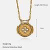 Wholesale Women's Geometric Stainless Steel And Titanium Steel Electroplated Oshaped Chain Necklace