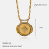 Wholesale Women's Geometric Stainless Steel And Titanium Steel Electroplated Oshaped Chain Necklace