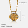 Wholesale Women's Geometric Stainless Steel And Titanium Steel Electroplated Oshaped Chain Necklace