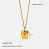 Wholesale Women's Geometric Stainless Steel And Titanium Steel Electroplated Water Wave Chain Necklace