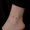 Wholesale Women's Geometric Stainless Steel And Titanium Steel 18K Gold Plated Anklet