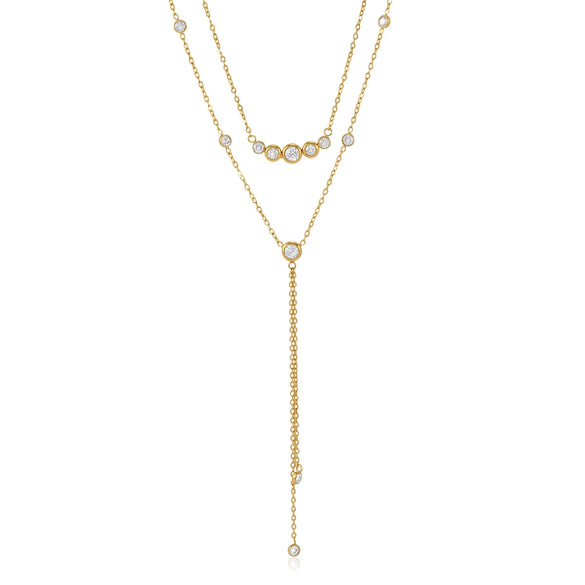 Wholesale Women's Geometric Stainless Steel And Titanium Steel Necklace With Pvd Furnace Vacuum Real Gold Plating