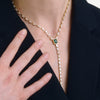 Wholesale Women's Geometric Stainless Steel And Titanium Steel Necklace With Pvd Furnace Vacuum Real Gold Plating