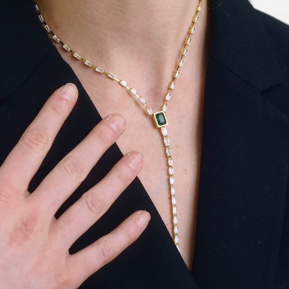 Wholesale Women's Geometric Stainless Steel And Titanium Steel Necklace With Pvd Furnace Vacuum Real Gold Plating