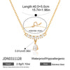 Wholesale Women's Geometric Stainless Steel And Titanium Steel Necklace With Pvd Furnace Vacuum Real Gold Plating