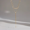 Wholesale Women's Geometric Stainless Steel And Titanium Steel Necklace With Pvd Furnace Vacuum Real Gold Plating