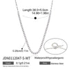 Wholesale Women's Geometric Stainless Steel And Titanium Steel Necklace With Pvd Furnace Vacuum Real Gold Plating
