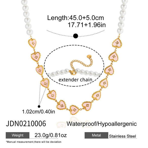 Wholesale Women's Geometric Stainless Steel And Titanium Steel Necklace With Pvd Furnace Vacuum Real Gold Plating