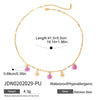 Wholesale Women's Geometric Stainless Steel And Titanium Steel Plants Flowers Pendant Necklace With Electroplating