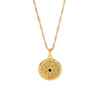 Wholesale Women's Geometric Stainless Steel And Titanium Steel Star Pendant Necklace With 18K Gold Plating And Water Wave Chain